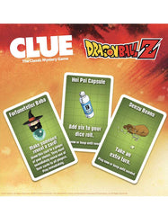 USAOPOLY Dragon Ball Z Clue location cards guiding investigations