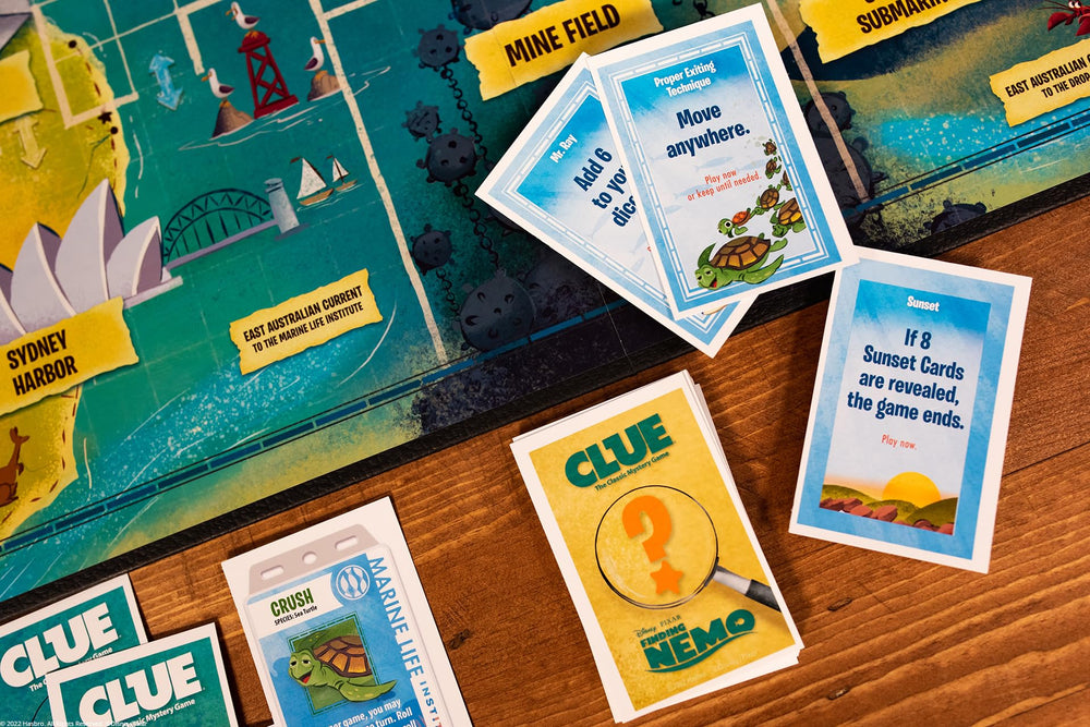 USAOPOLY Clue Finding Nemo envelope seals clues securely