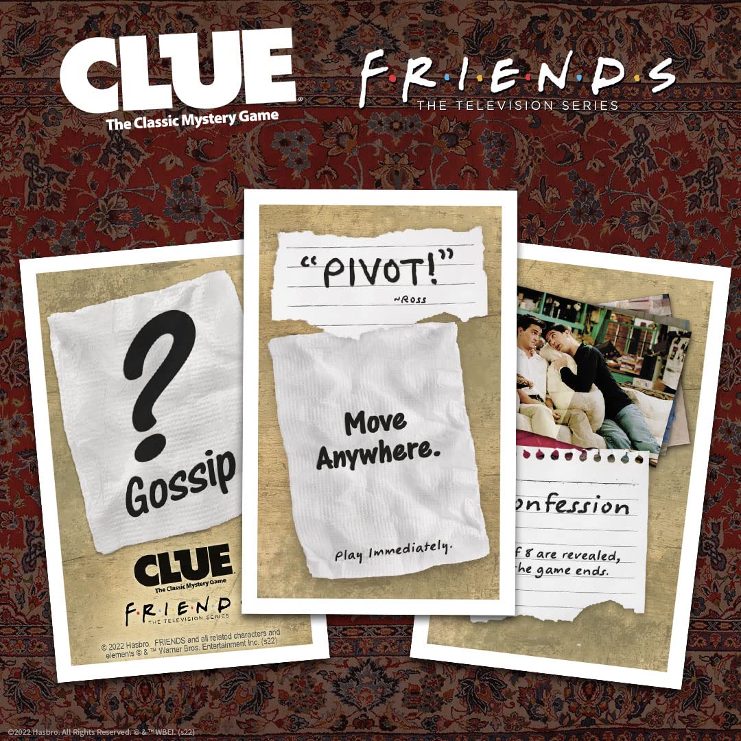 USAOPOLY CLUE Friends box art captures the show’s vibe.
