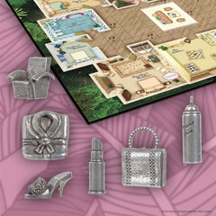 USAOPOLY Clue Golden Girls board art highlights the house setting
