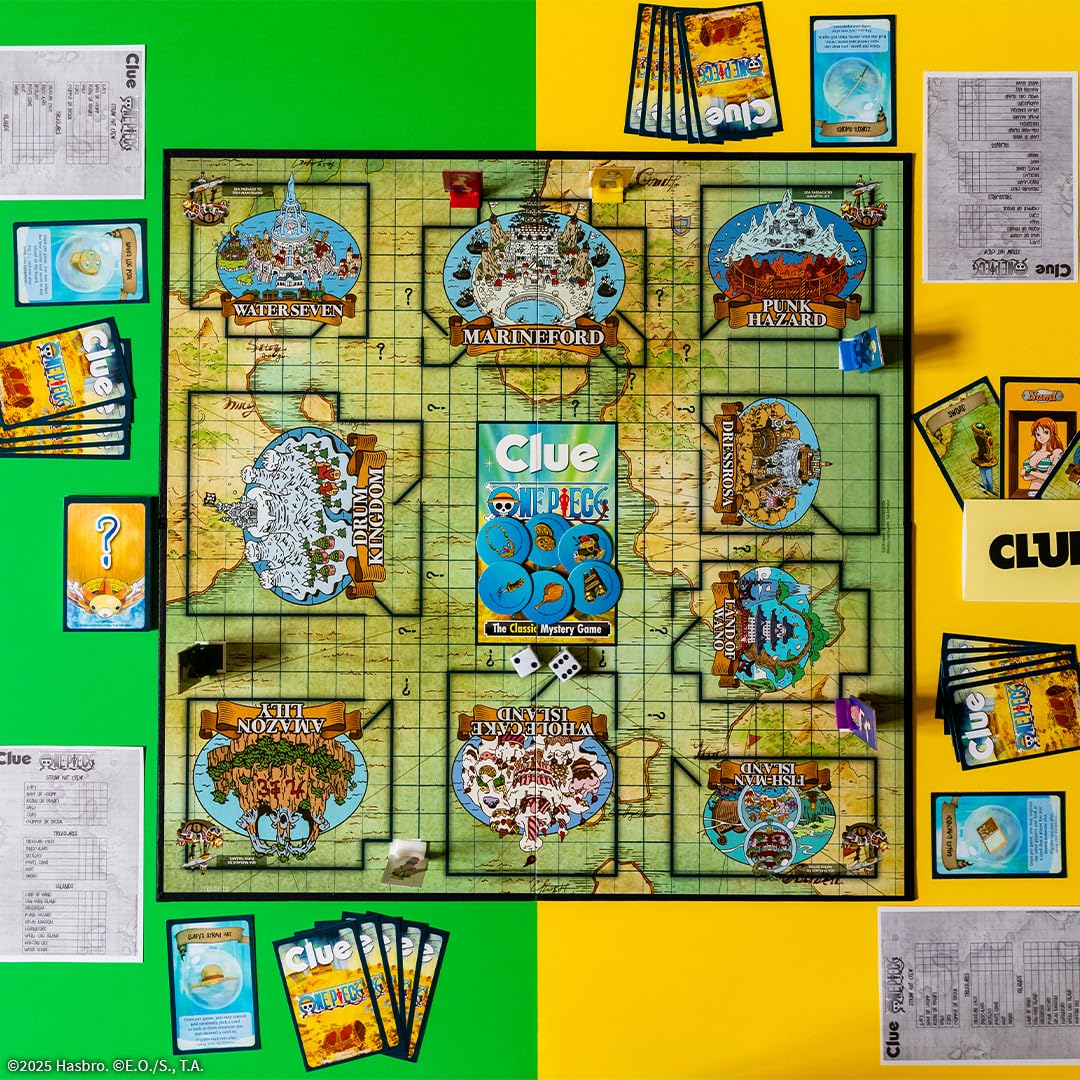 USAOPOLY Clue One Piece crew movers add lively competition