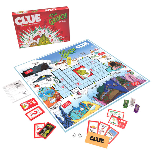 USAOPOLY CLUE The Grinch board layout invites lively play for 2 to 6 players