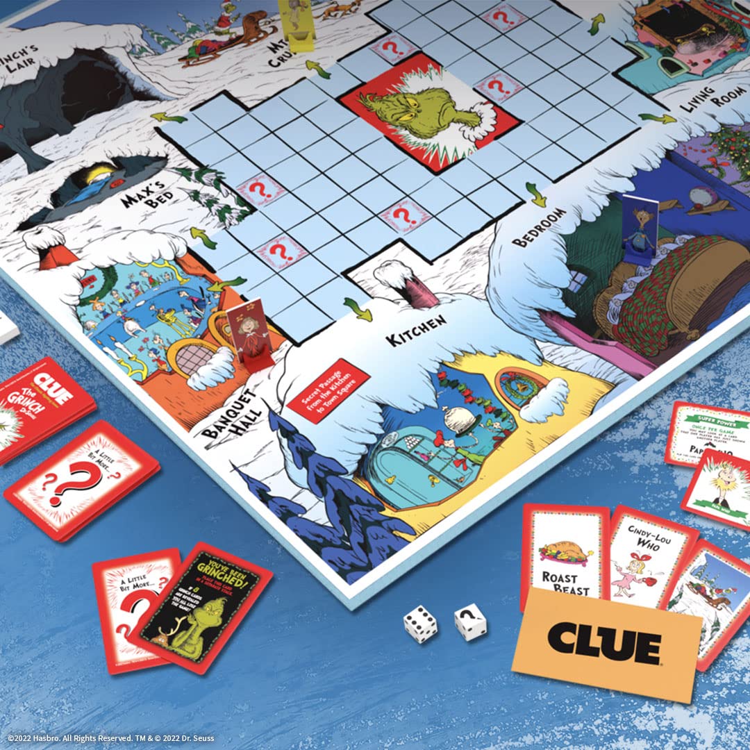 USAOPOLY CLUE Cindy-Lou card interactive Whoville role enhances mystery play