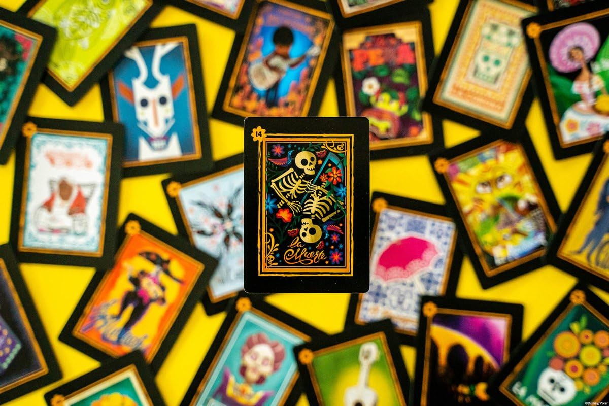 USAOPOLY dia-de-los-muertos theme captures festive cultural vibes.