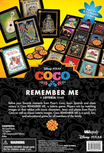 USAOPOLY Licensed artwork pack showcasing Coco's beloved characters.