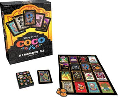 USAOPOLY Coco tokens and cempasuchil add tactile play to rounds.