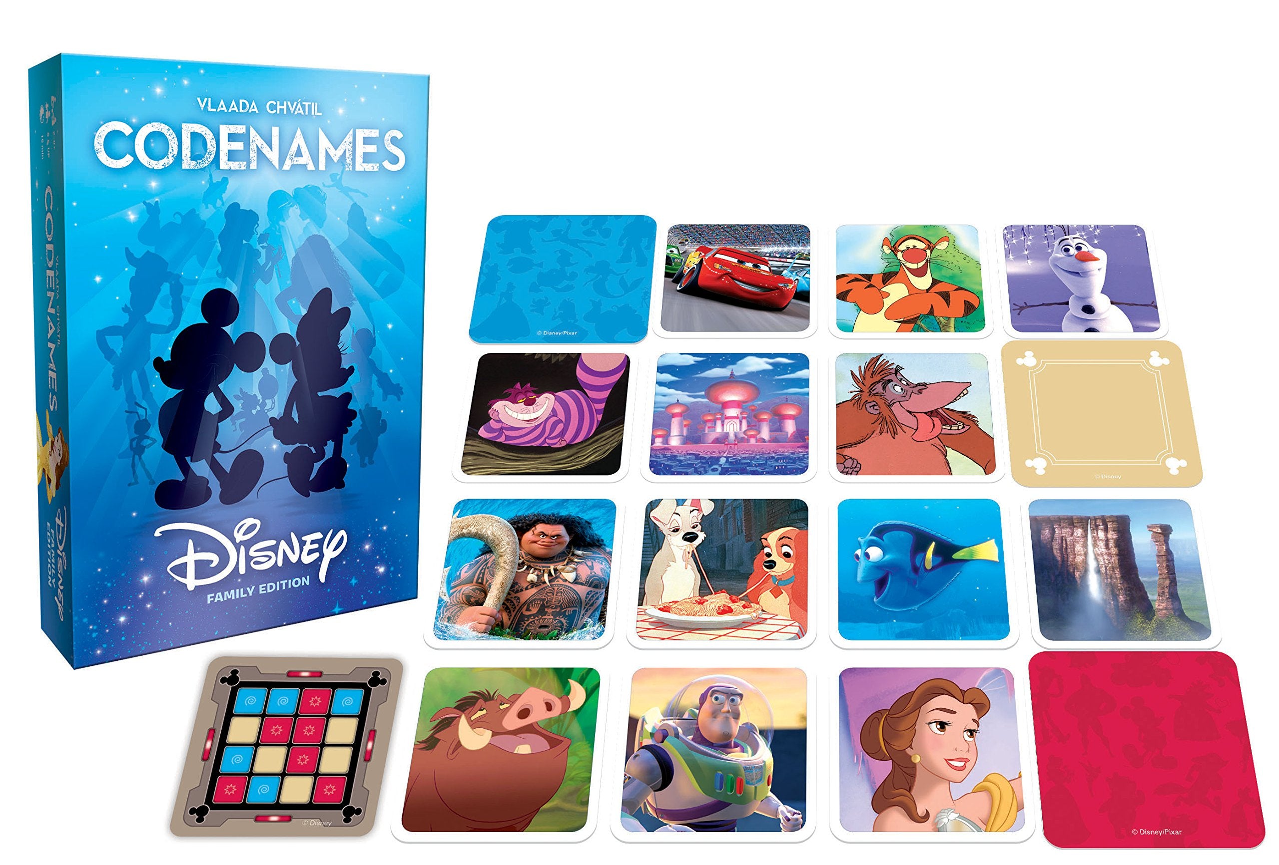 Two cluemasters guide players through Disney clue guessing.