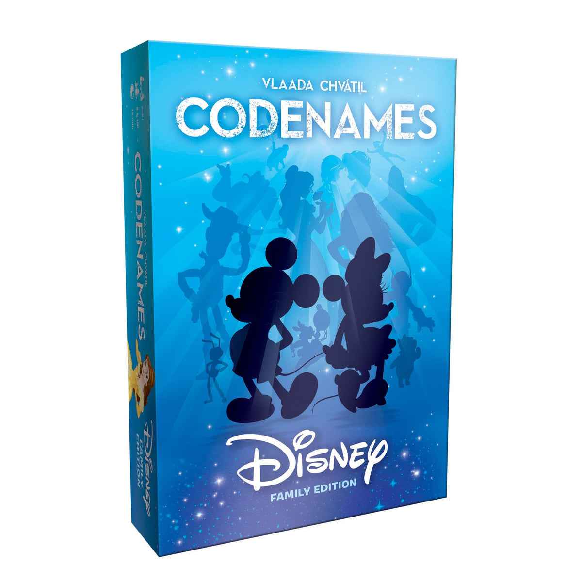 USAOPOLY Codenames Disney Family Edition grid for teamwork on clues.