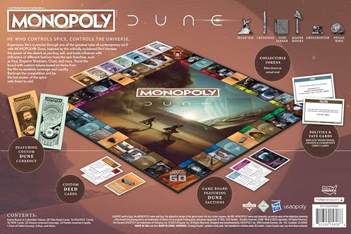 USAOPOLY Dune muaddib token boosts thematic immersion during play.