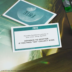 USAOPOLY Dune politics cards visualize faction influence.
