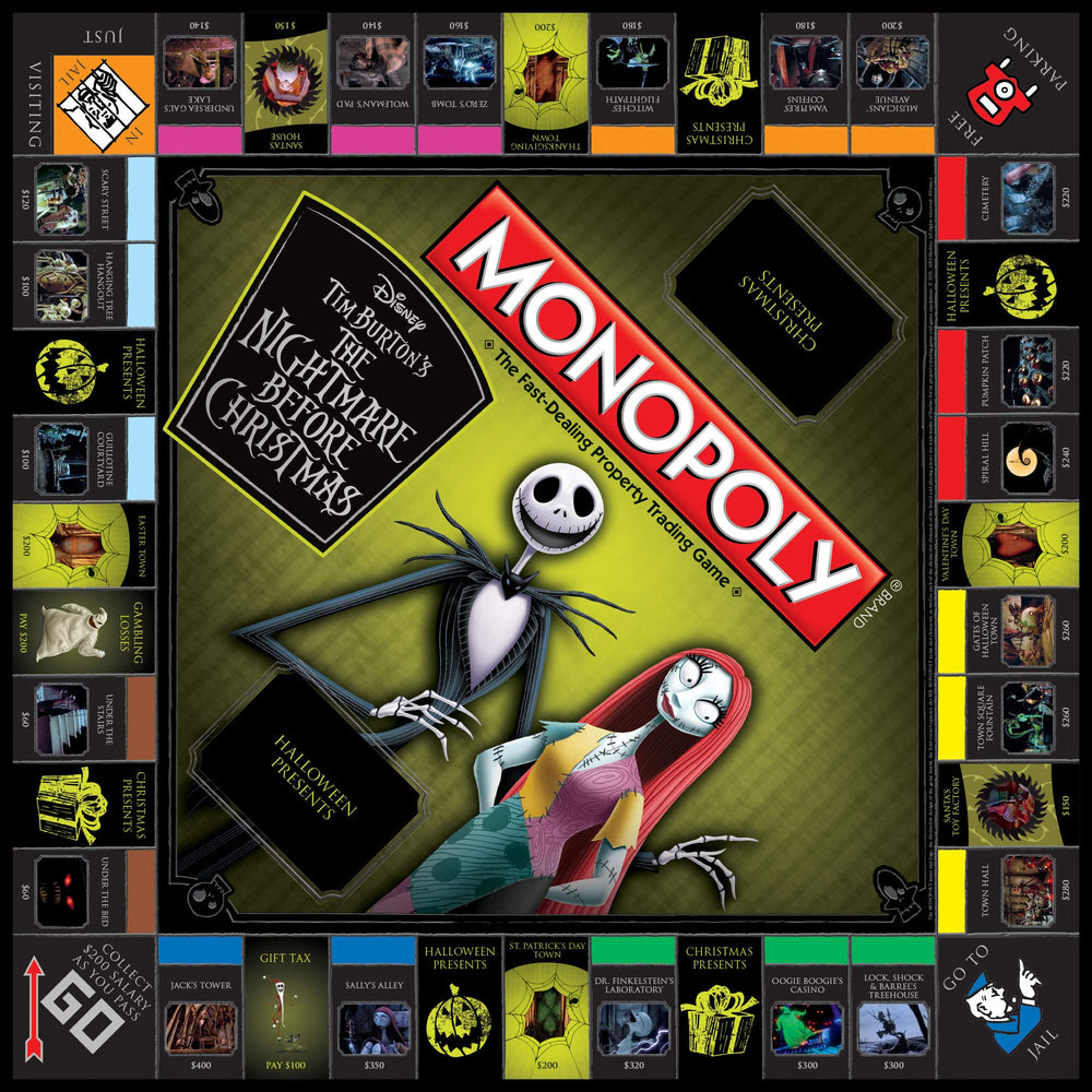 USAOPOLY Jack Skellington Token: striking centerpiece for collectors and players.