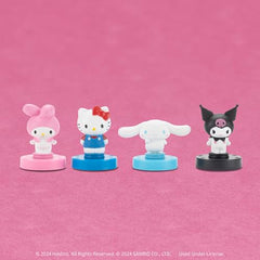 USAOPOLY Life Hello Kitty and Friends board path bursts with whimsy and vivid artwork.
