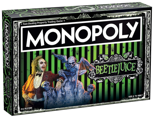 USAOPOLY Beetlejuice Monopoly board layout inviting immersive family game night