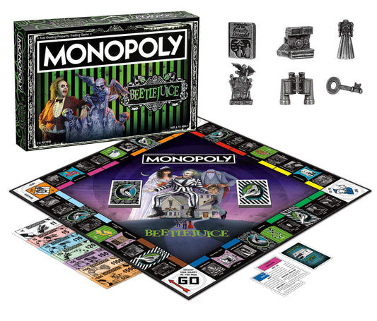 USAOPOLY Beetlejuice box art showcases licensed design for collectors