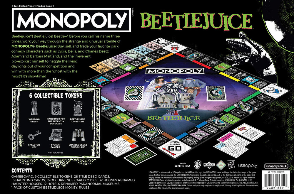 Beetlejuice themed cards add suspenseful twists to turns