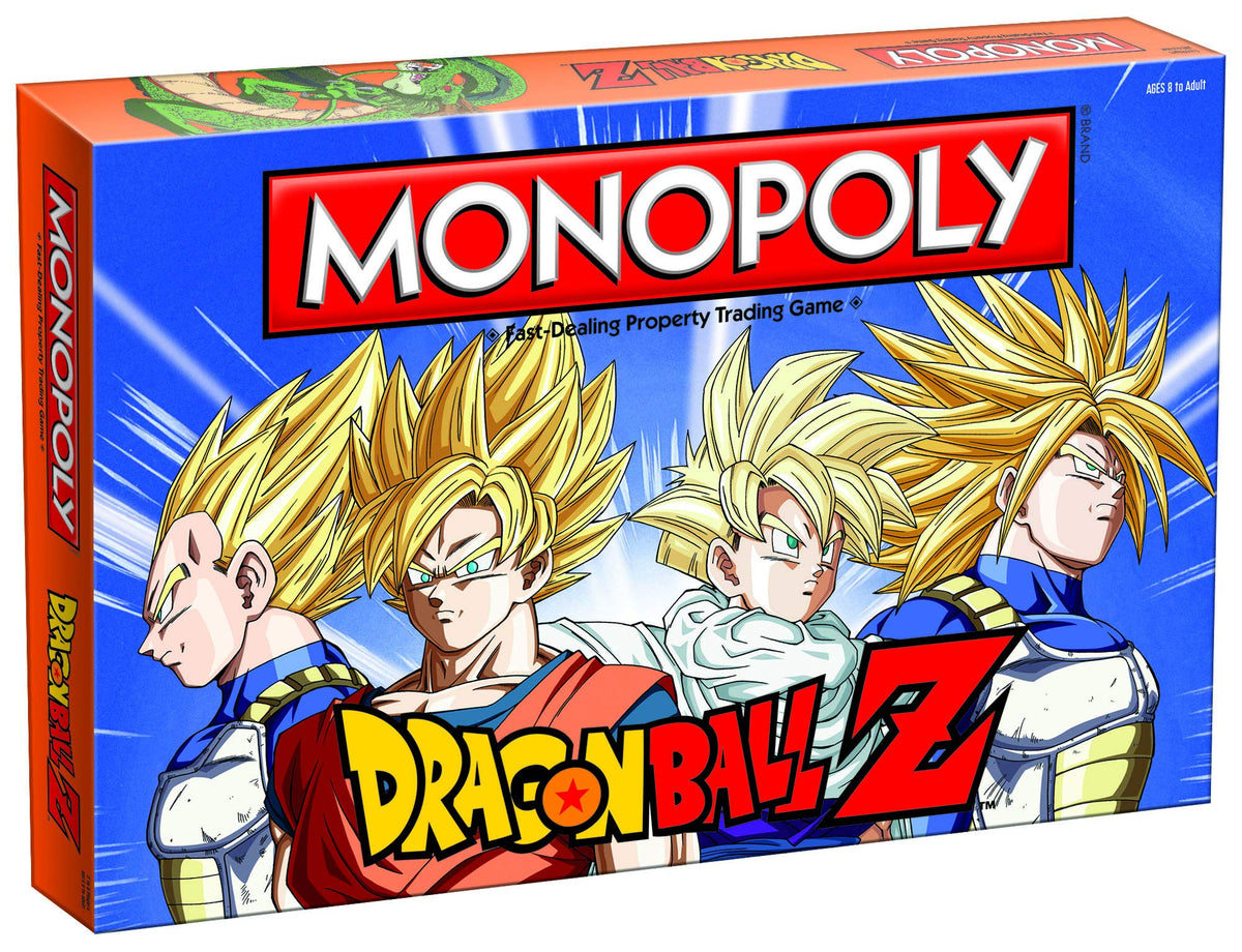USAOPOLY Monopoly Dragon Ball Z board game board for epic battles and quick setup