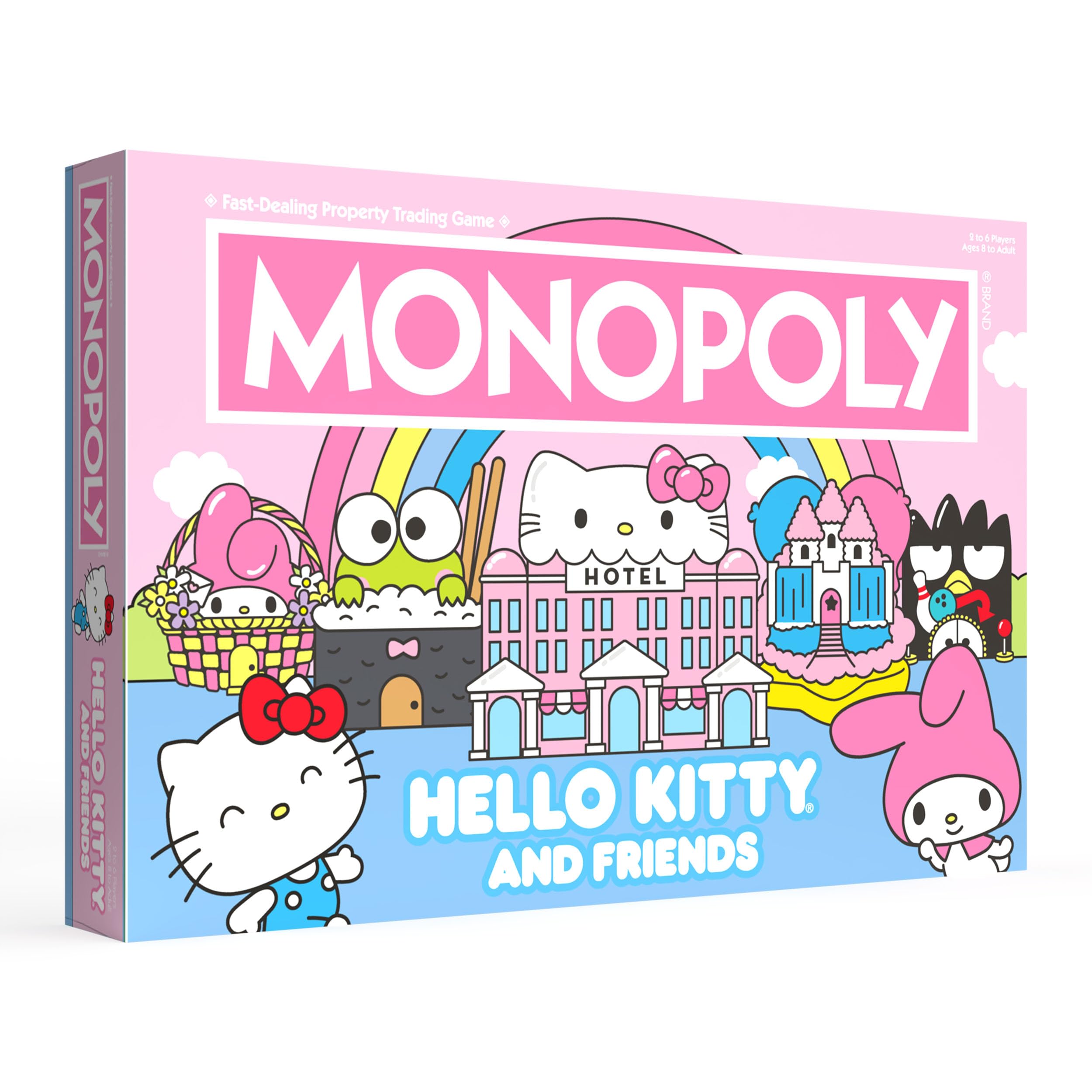 USAOPOLY Monopoly Hello Kitty board for family game night