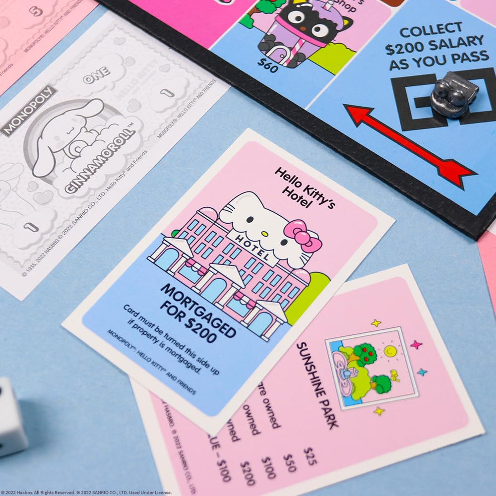 USAOPOLY Hello Kitty houses styled as Stars upgrades
