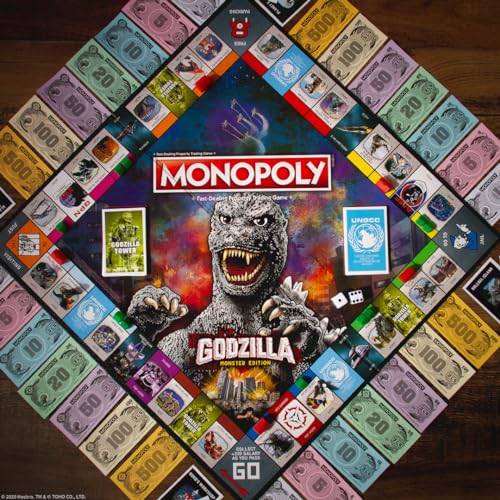 USAOPOLY Godzilla board Monster Island location invites strategic investments.