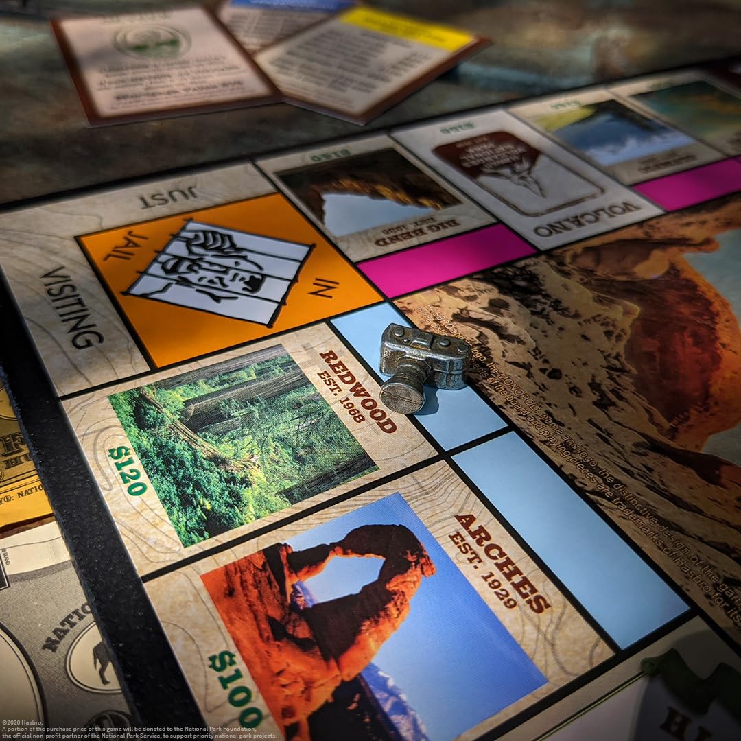 USAopoly Monopoly National Parks packaging box highlighting gift-worthy collector appeal.