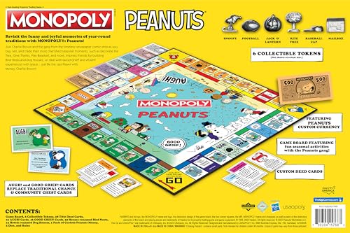 USAOPOLY Monopoly Peanuts Football token enhances action-filled rounds.