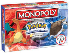 USAOPOLY Monopoly Pokemon Kanto board featuring eight gyms for strategic family game night.