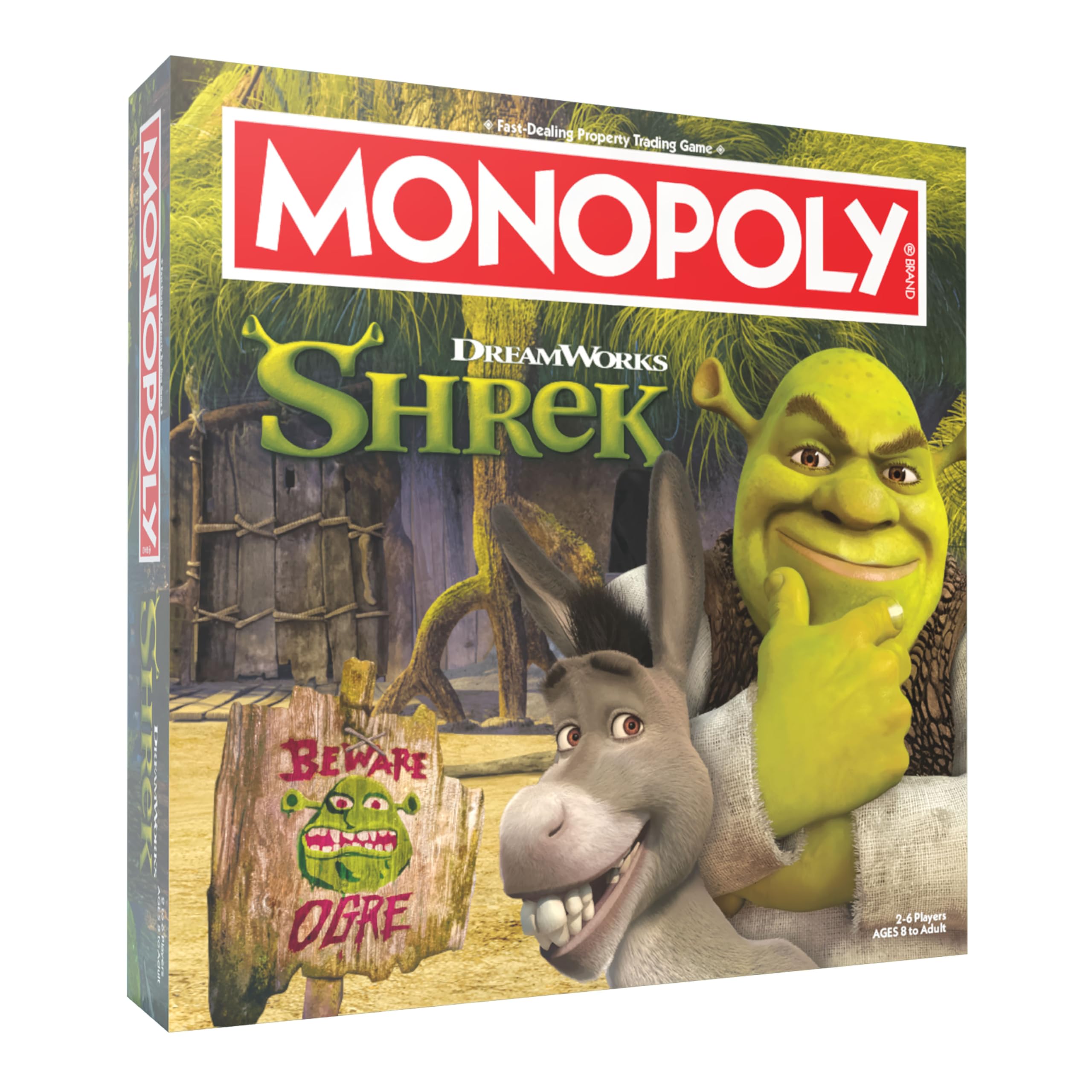 USAOPOLY MONOPOLY Shrek Edition board sparks family fun during game night