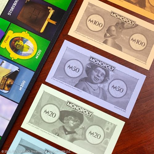 USAOPOLY MONOPOLY Shrek Edition wishes and storybooks cards spice up twists
