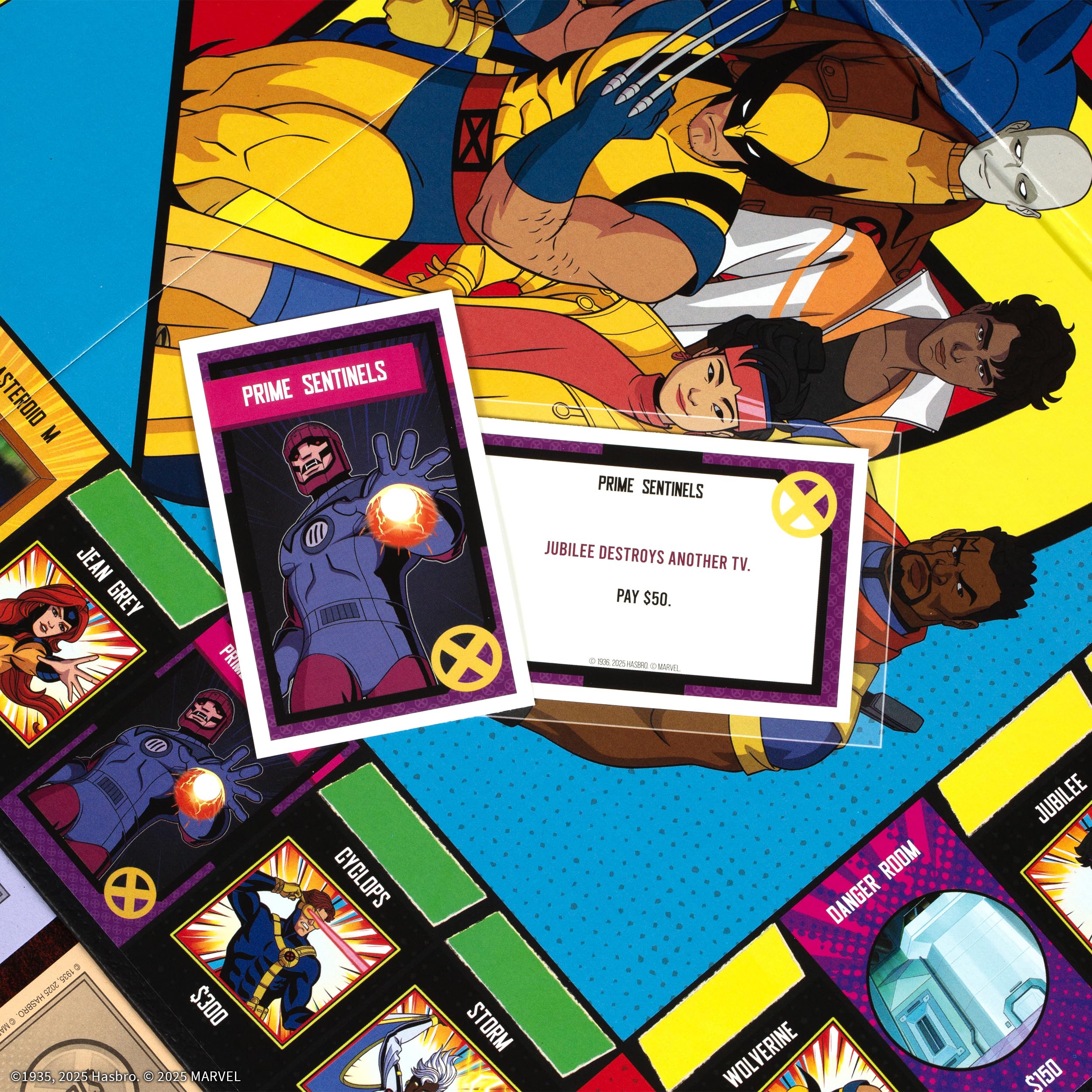 USAOPOLY Monopoly X-Men 97 Edition token: Storm’s Thunderbolt brings dynamic turns.