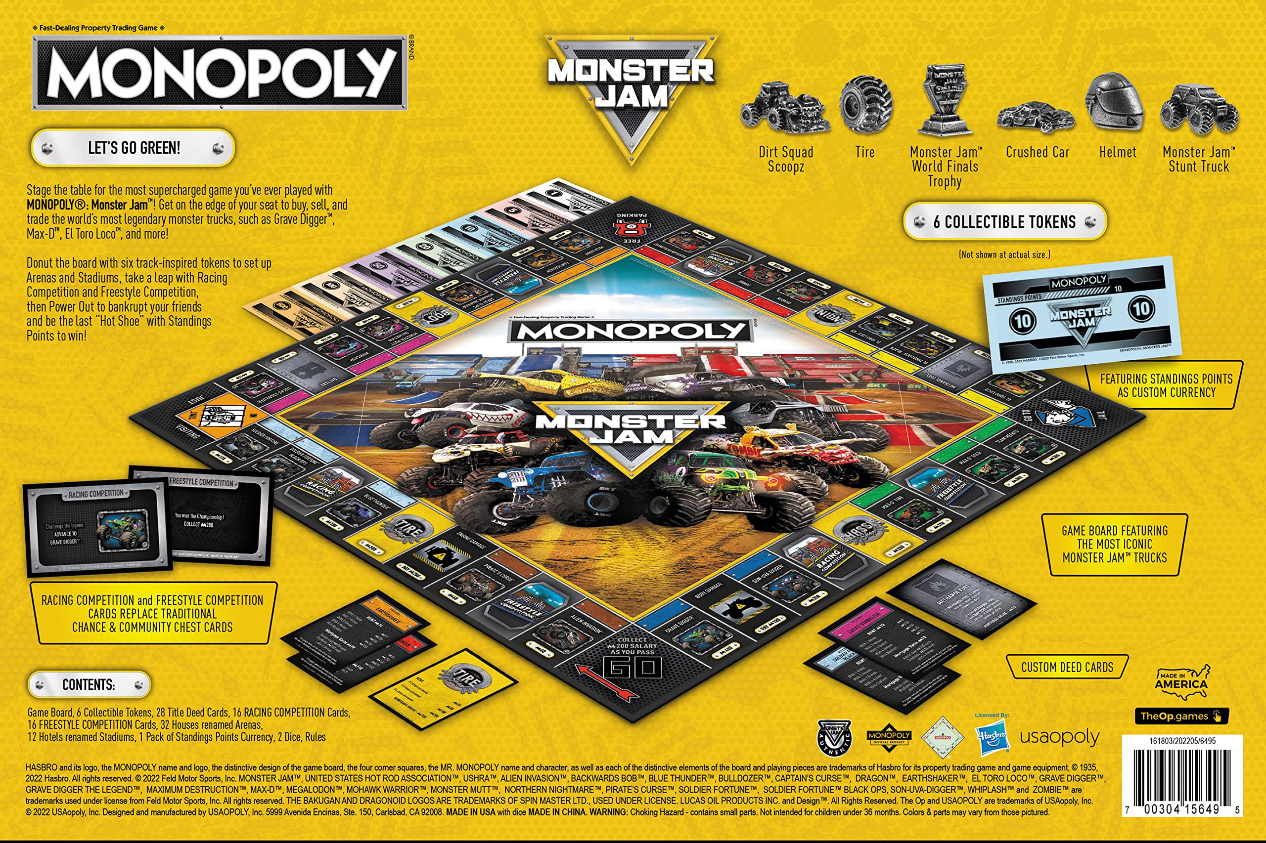 USAOPOLY Monster Jam dice image enables strategic turn decisions.