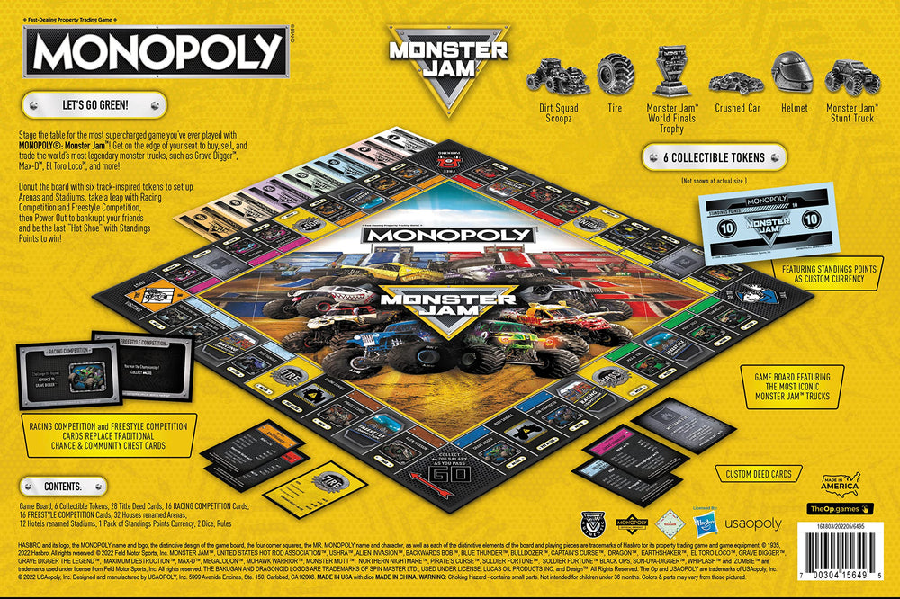 USAOPOLY Monster Jam dice image enables strategic turn decisions.