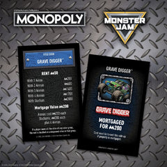 USAOPOLY Monster Jam helmet token adds collectible charm to gameplay.
