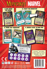 USAOPOLY Munchkin Marvel Edition with Marvel monsters and allies for strategy