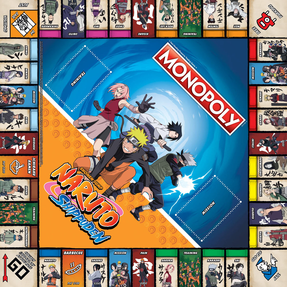 Naruto Monopoly: Akatsuki cloud token provides distinctive strategy options