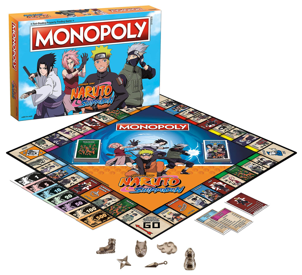 Naruto Monopoly: Gaara sand gourd token enhances collectible gameplay