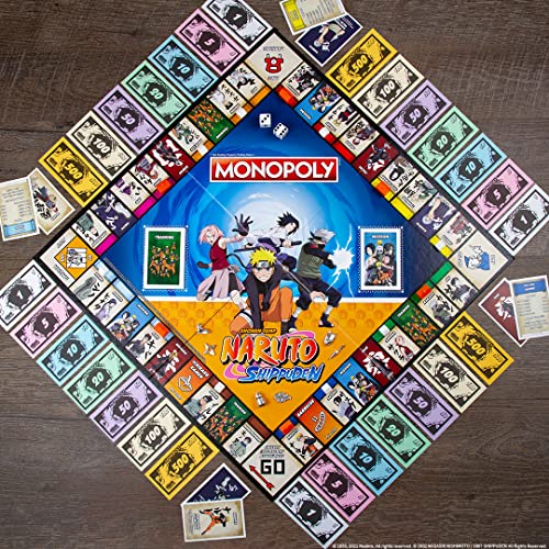 Naruto Monopoly: Kakashi Anbu Mask token adds ninja flair