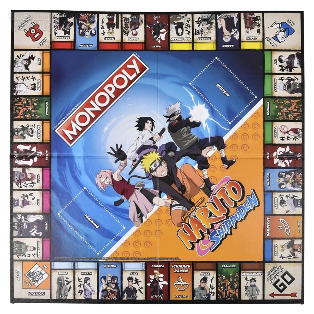 Naruto Monopoly: Shinobi sandal token adds tactile variety
