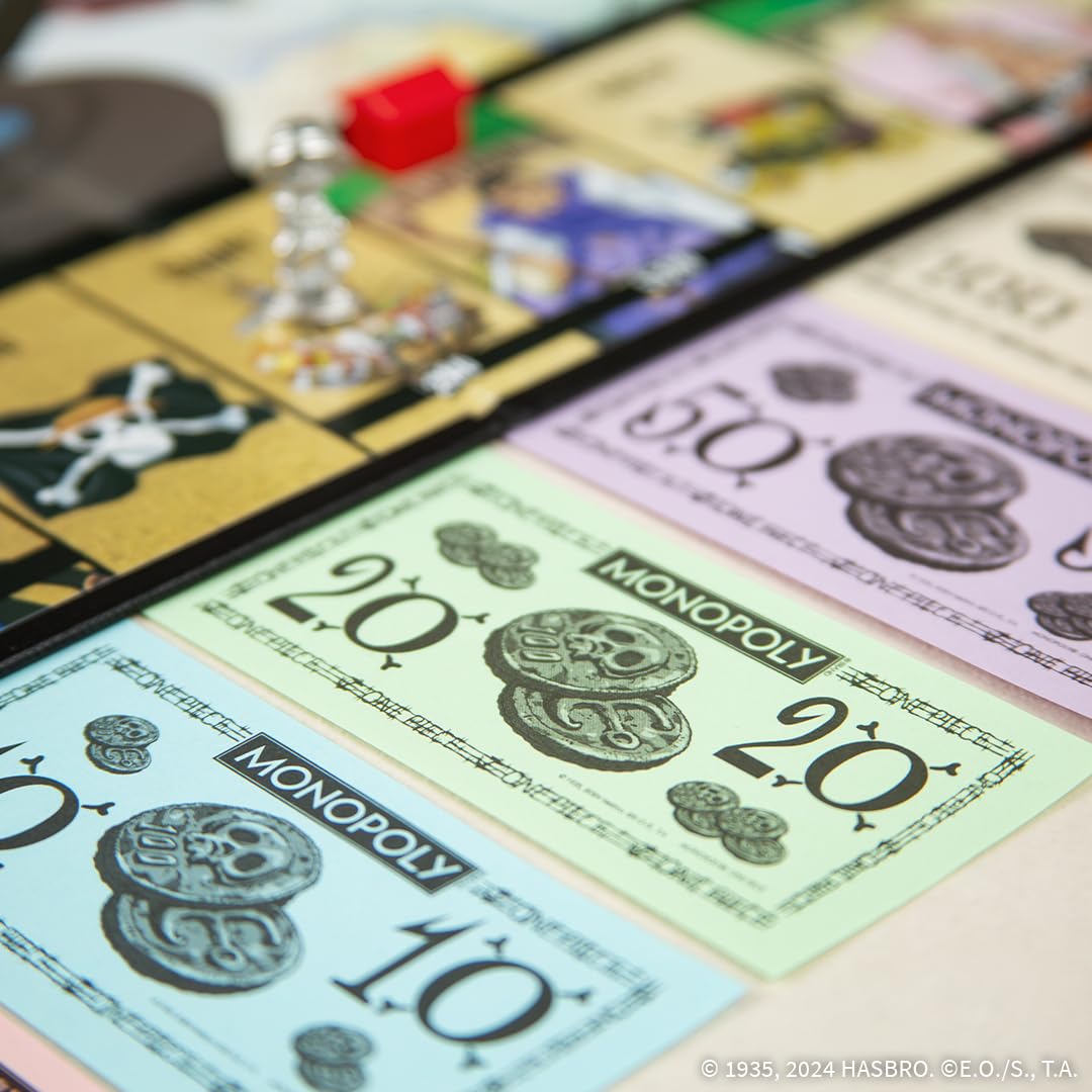 USAOPOLY One Piece Edition Dressrosa tournament area detail on the board.