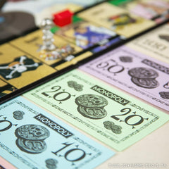 USAOPOLY One Piece Edition Dressrosa tournament area detail on the board.