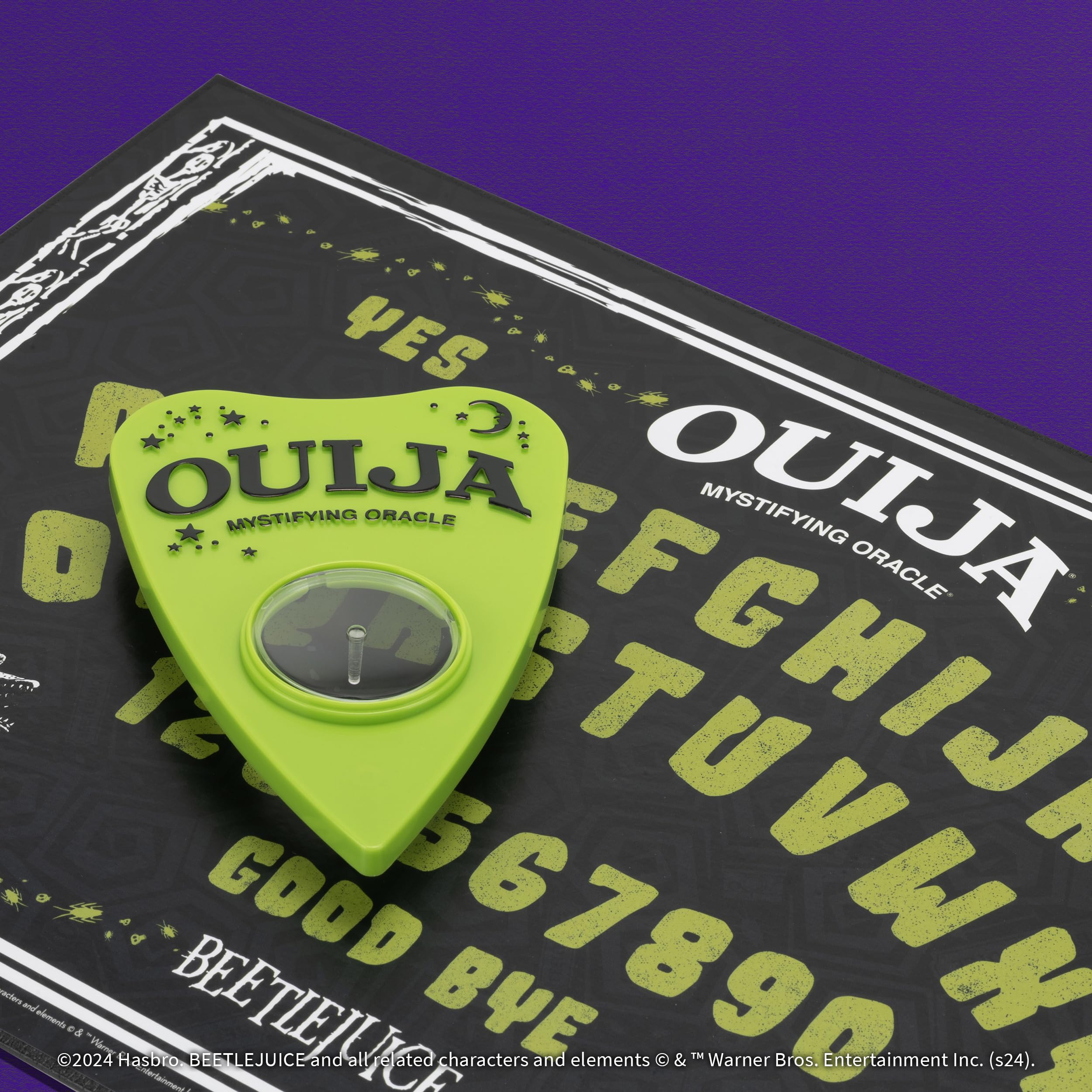USAOPOLY Ouija Beetlejuice nighttime setup enhances mood lighting