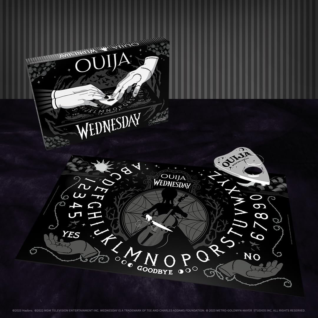 USAOPOLY Ouija: Wednesday glide feet ensure stable board placement.