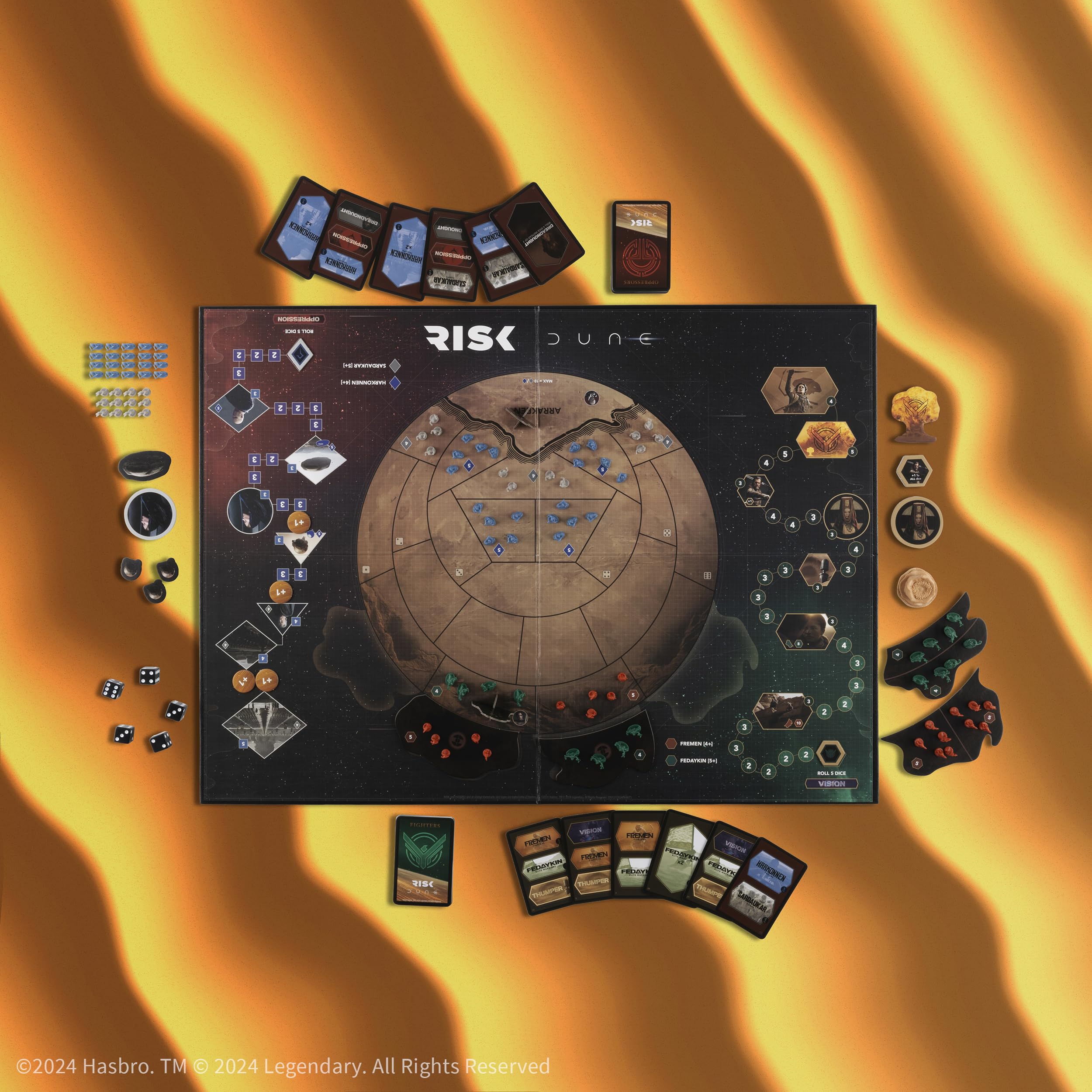 USAOPOLY Risk: Dune Sardaukar figure for high-stakes battles
