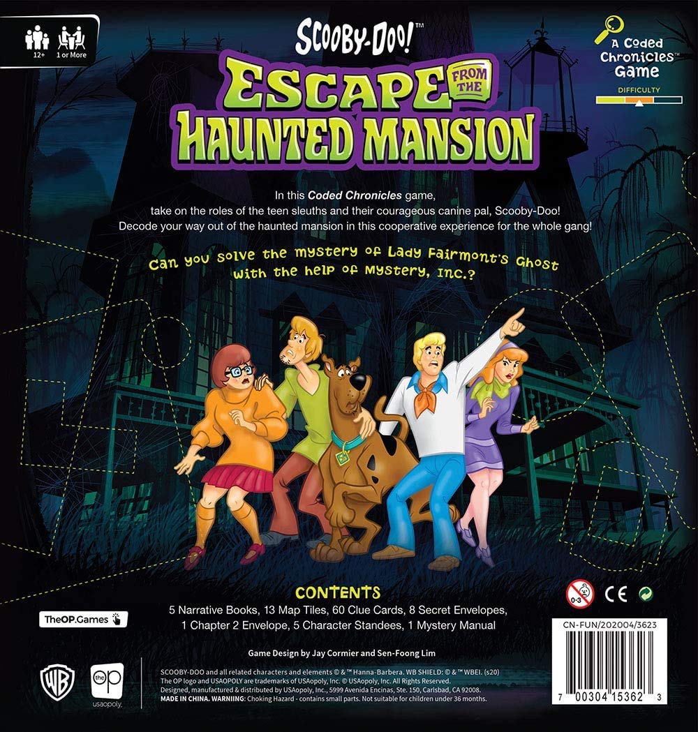 USAOPOLY Scooby-Doo cooperative setup supports family game night.