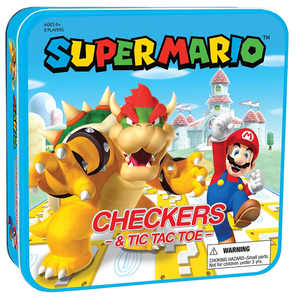 USAOPOLY Super Mario collector set container with sturdy tin for display and storage