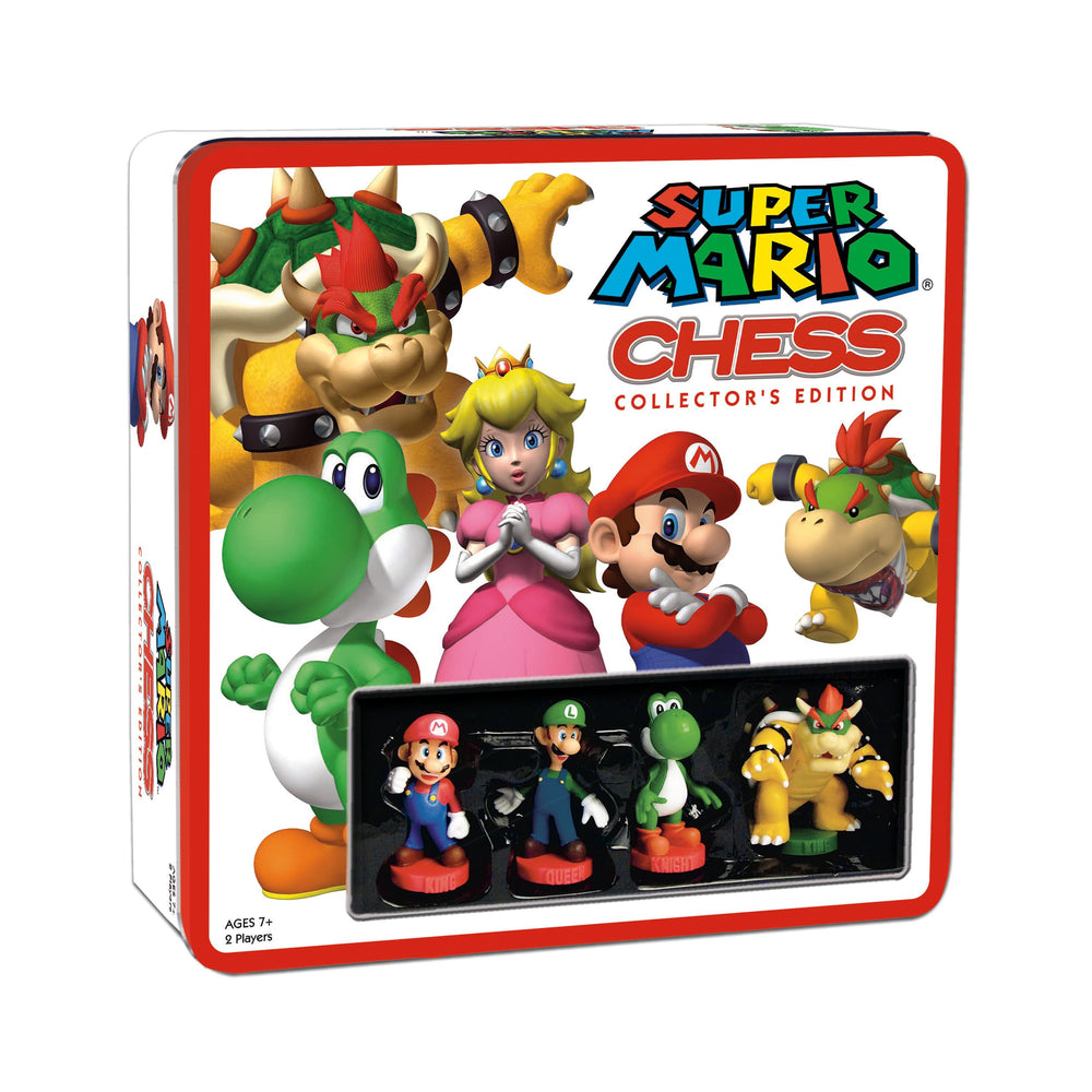 USAopoly Super Mario chess set box for display and gifting