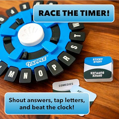 USAOPOLY Tapple built-in timer scene emphasizes rapid decision-making and tense, fun moments.