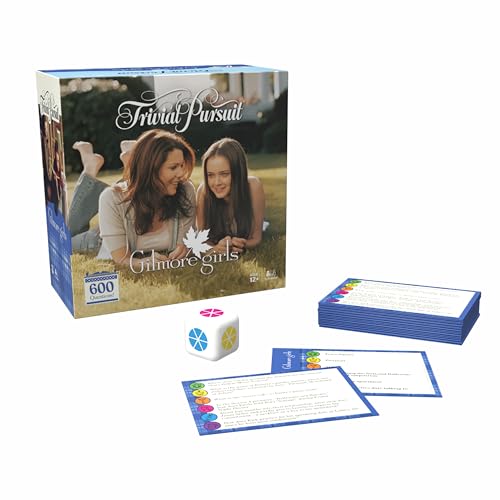 USAOPOLY Trivial Pursuit Gilmore Girls Quick Play cards with 600 questions for lively chats.
