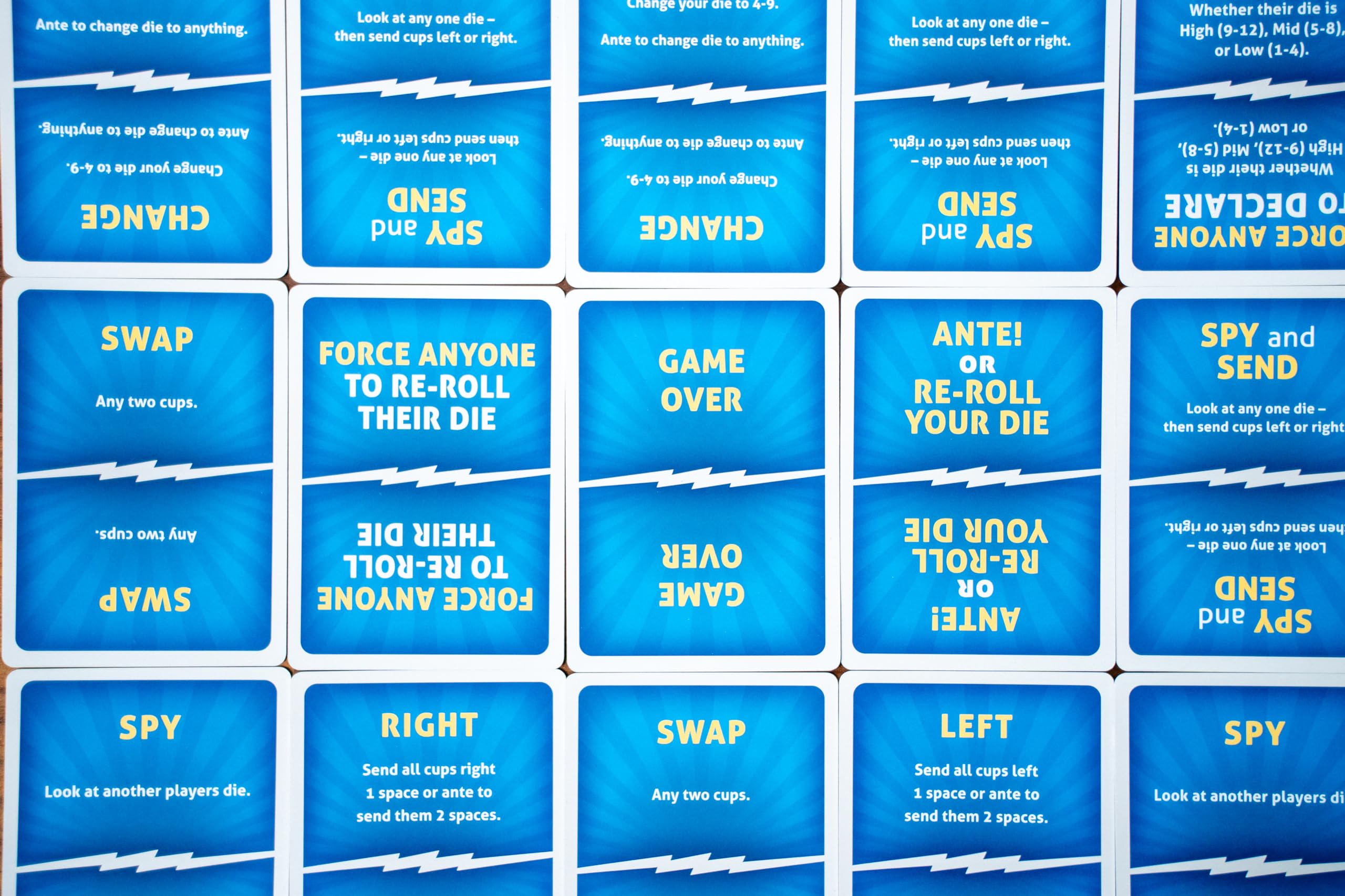 USAOPOLY What The Cup! bases keep dice stable during play