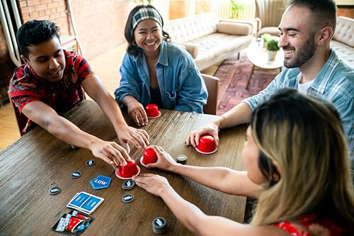 USAOPOLY What The Cup! cards deck powering spy, swap, and re-roll actions