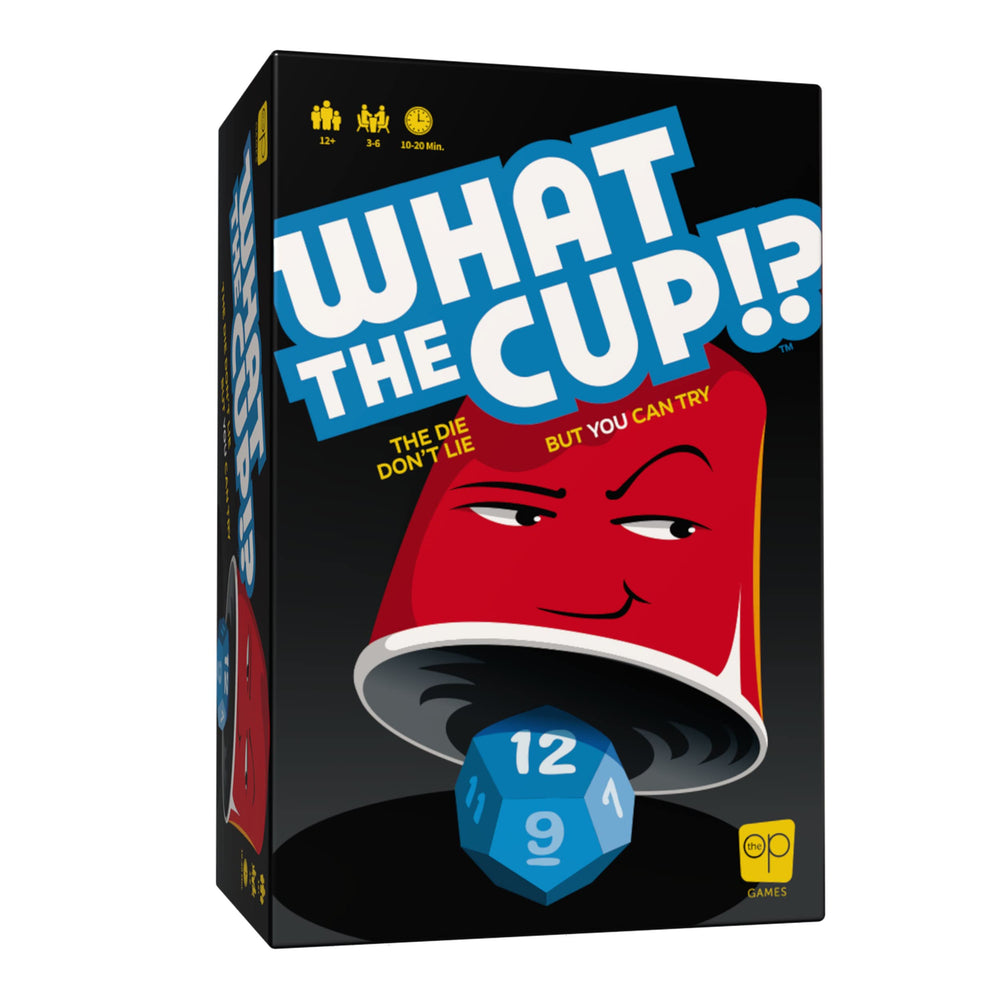 USAOPOLY What The Cup! dice cups ready for social bluffing rounds